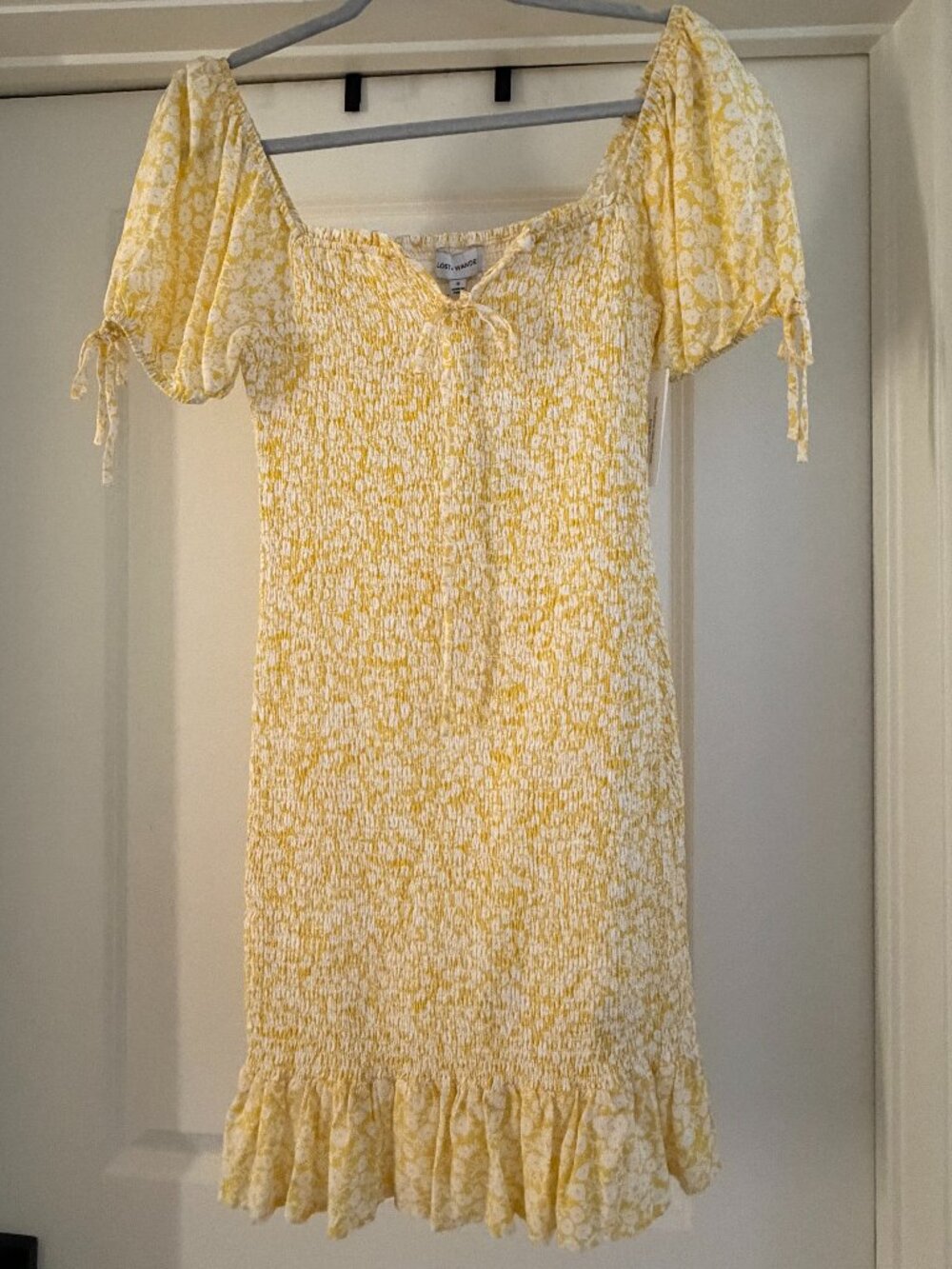 NWT Lost + Wander Yellow Mini Dress